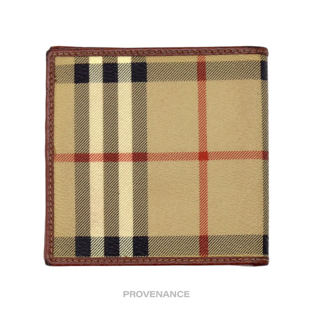🔴 Burberry 8CC Bifold Wallet - Nova Check Brown - Picture 2 of 8